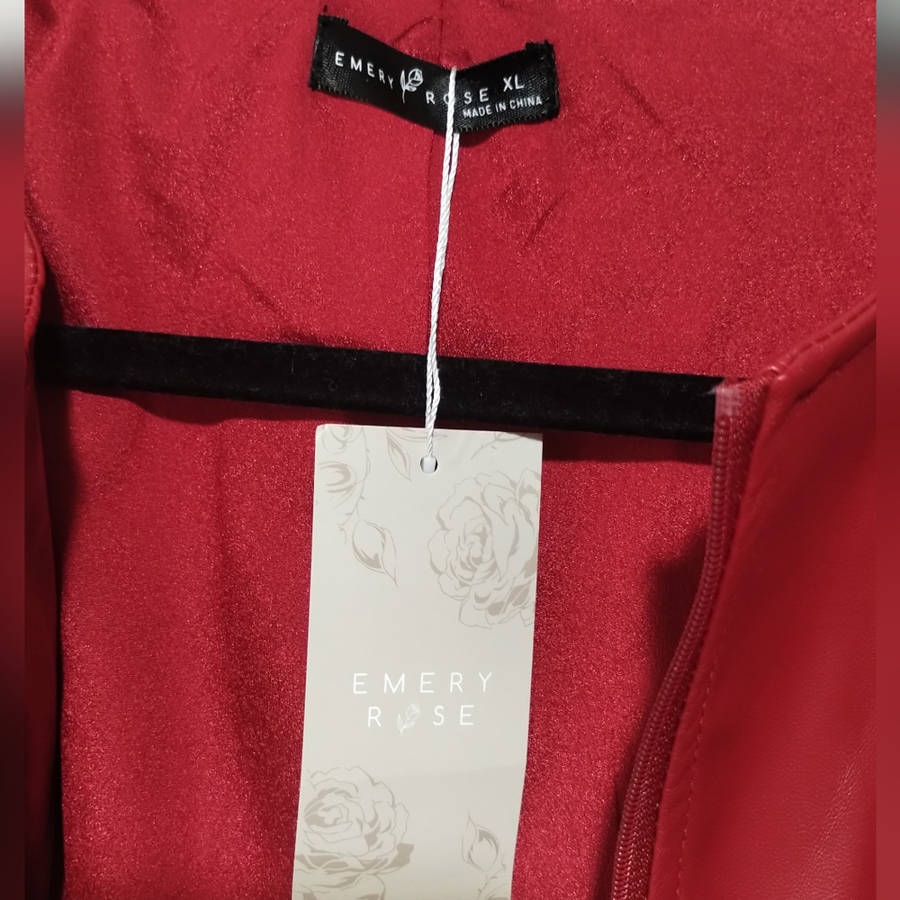 Burgundy Leather Jacket - Picture 9 of 11